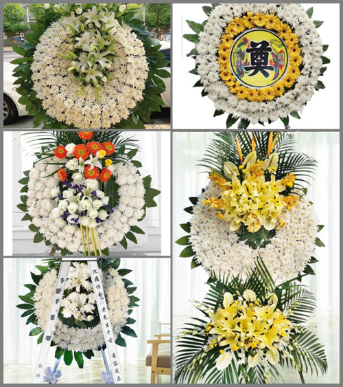山东济宁微山县留庄镇花圈速递